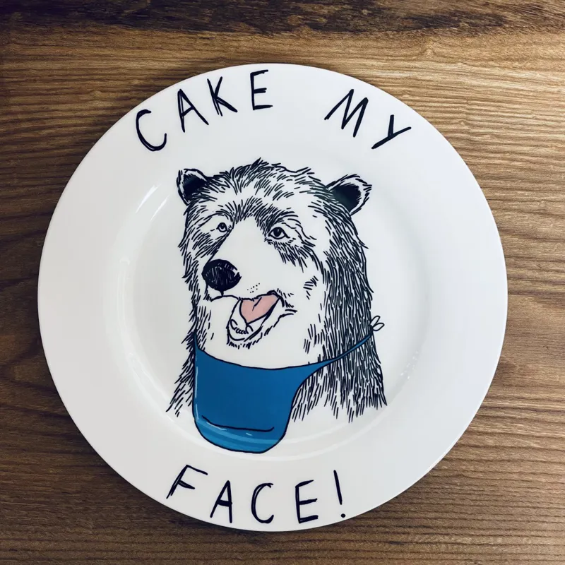 Jimbob Art Cake My Face Side Plate-1